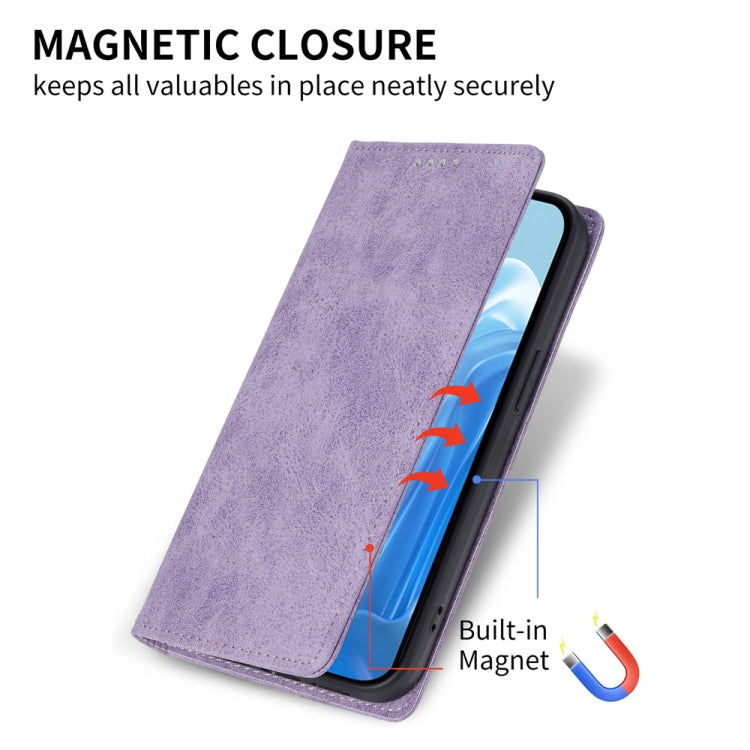 For Samsung Galaxy M35 Business Solid Color Magnetic RFID Leather Phone Case