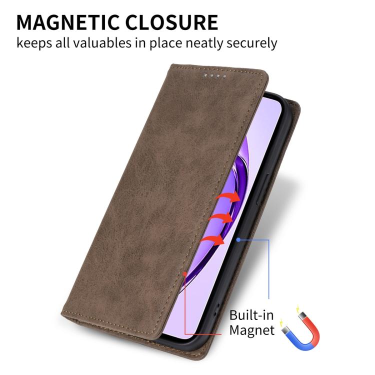 For Samsung Galaxy A57 5G Business Solid Color Magnetic RFID Leather Phone Case