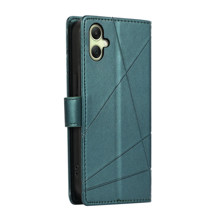 For Samsung Galaxy A06 4G / 5G / A07 4G PU Genuine Leather Texture Embossed Line Phone Case