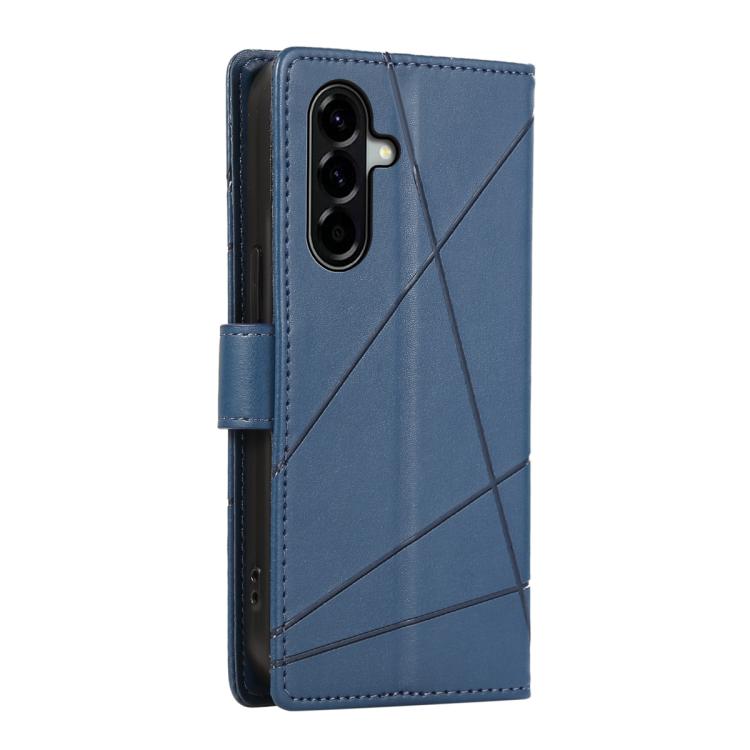For Samsung Galaxy A37 5G PU Genuine Leather Texture Embossed Line Phone Case