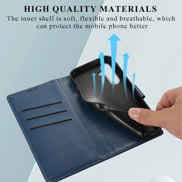For Samsung Galaxy A37 5G PU Genuine Leather Texture Embossed Line Phone Case