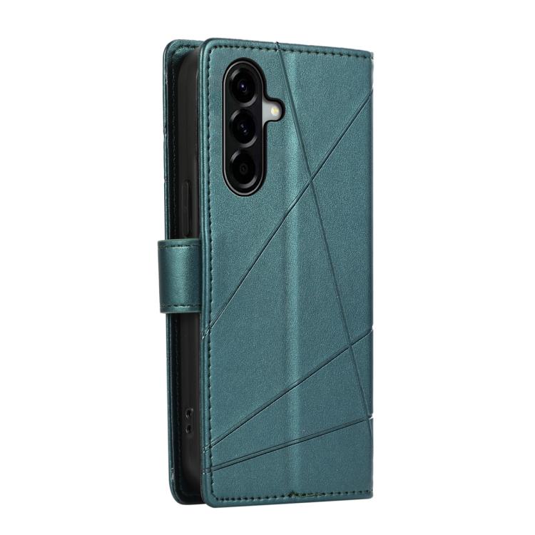 For Samsung Galaxy A37 5G PU Genuine Leather Texture Embossed Line Phone Case