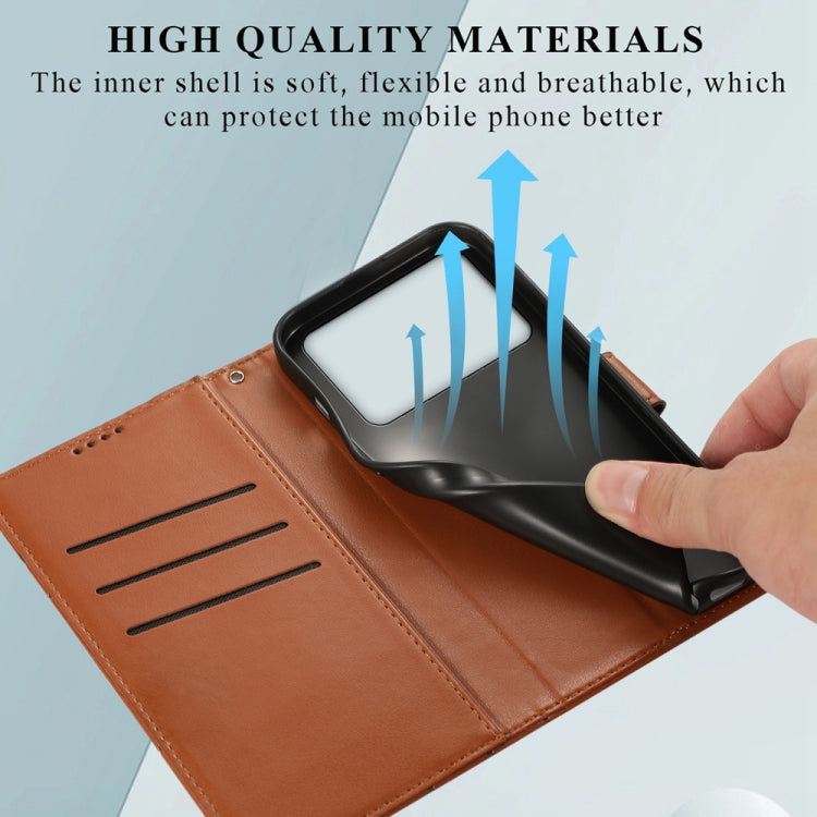 For Redmi K70 Ultra PU Genuine Leather Texture Embossed Line Phone Case