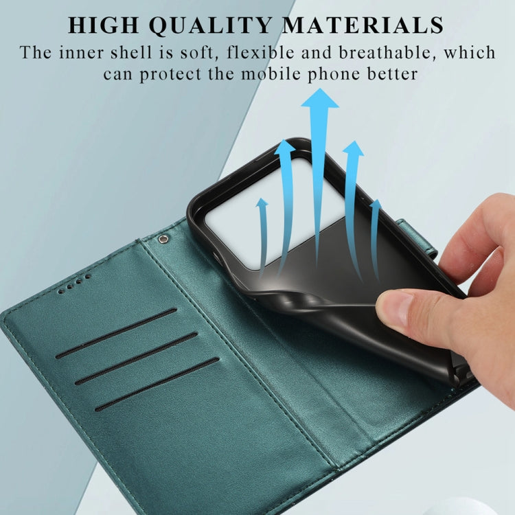 For Redmi K70 Ultra PU Genuine Leather Texture Embossed Line Phone Case