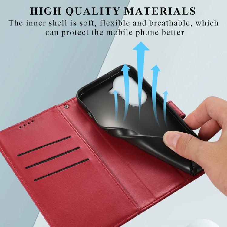 For Redmi A5 4G 171.7mm / Xiaomi Poco C71 PU Genuine Leather Texture Embossed Line Phone Case
