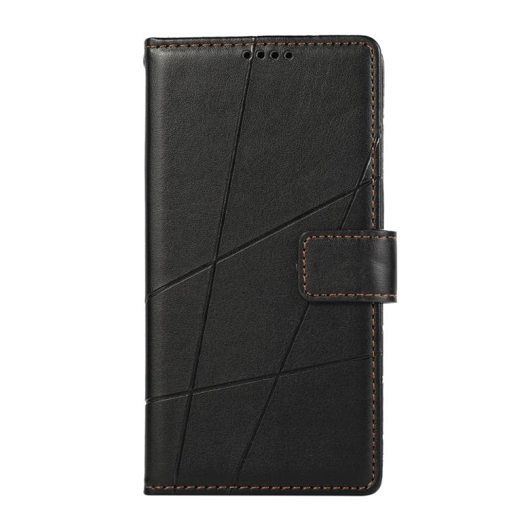 For Redmi 15 5G Global / 15 4G SEA 169.5mm PU Genuine Leather Texture Embossed Line Phone Case
