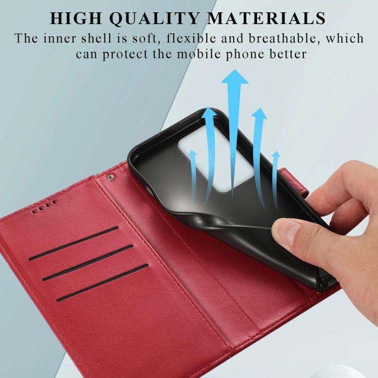 For Redmi 15 5G / 4G EU 171mm PU Genuine Leather Texture Embossed Line Phone Case