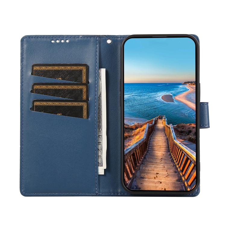 For Redmi Note 15 Pro 5G Global 163.6mm PU Genuine Leather Texture Embossed Line Phone Case