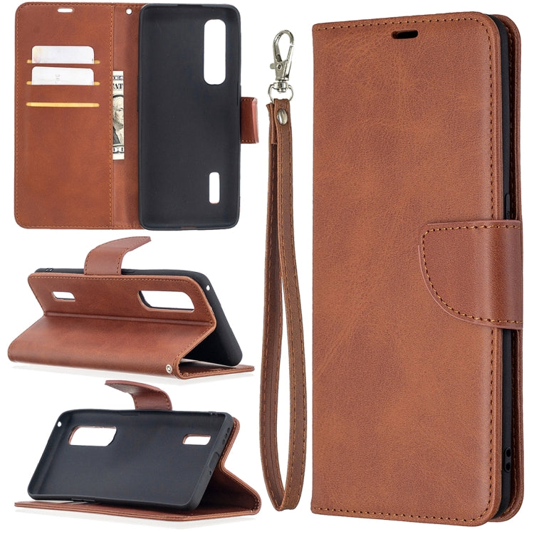 For OPPO Find X2 Pro Retro Lambskin Texture Pure Color Horizontal Flip PU Leather Case, with Holder & Card Slots & Wallet & Lanyard