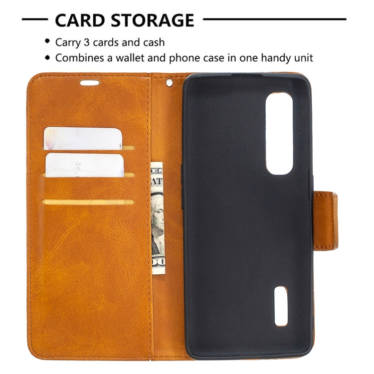 For OPPO Find X2 Pro Retro Lambskin Texture Pure Color Horizontal Flip PU Leather Case, with Holder & Card Slots & Wallet & Lanyard