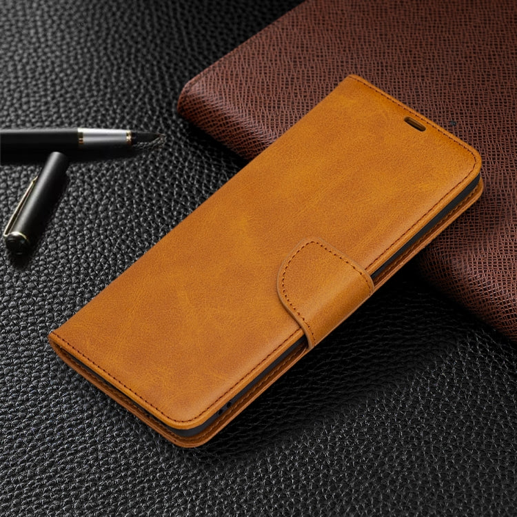 For OPPO Find X2 Pro Retro Lambskin Texture Pure Color Horizontal Flip PU Leather Case, with Holder & Card Slots & Wallet & Lanyard