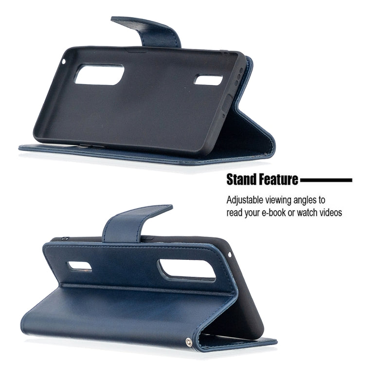 For OPPO Find X2 Pro Retro Lambskin Texture Pure Color Horizontal Flip PU Leather Case, with Holder & Card Slots & Wallet & Lanyard