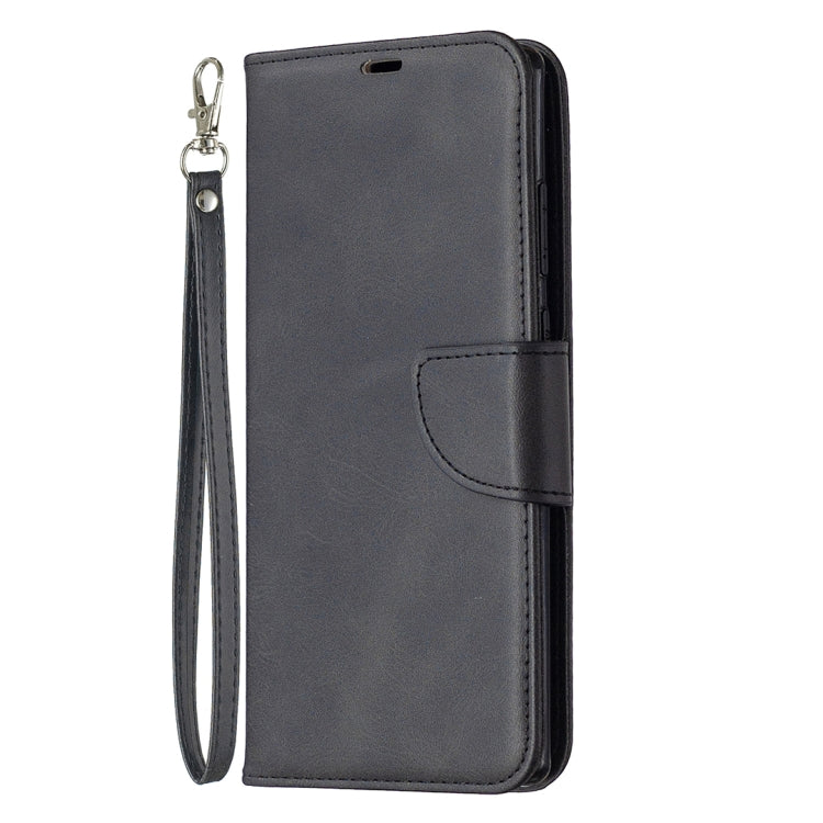 For Samsung Galaxy Note 20 Retro Lambskin Texture Pure Color Horizontal Flip PU Leather Case, with Holder & Card Slots & Wallet & Lanyard