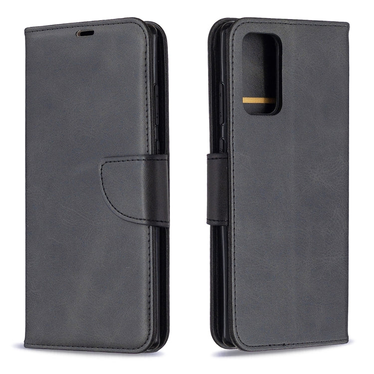 For Samsung Galaxy Note 20 Retro Lambskin Texture Pure Color Horizontal Flip PU Leather Case, with Holder & Card Slots & Wallet & Lanyard