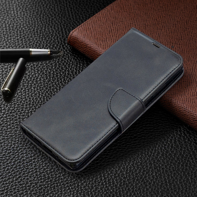 For Samsung Galaxy Note 20 Retro Lambskin Texture Pure Color Horizontal Flip PU Leather Case, with Holder & Card Slots & Wallet & Lanyard