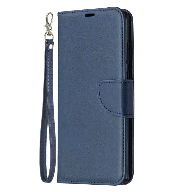 For Samsung Galaxy Note 20 Retro Lambskin Texture Pure Color Horizontal Flip PU Leather Case, with Holder & Card Slots & Wallet & Lanyard
