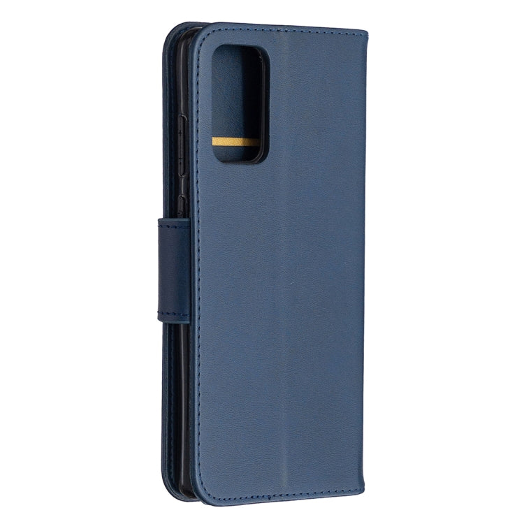 For Samsung Galaxy Note 20 Retro Lambskin Texture Pure Color Horizontal Flip PU Leather Case, with Holder & Card Slots & Wallet & Lanyard