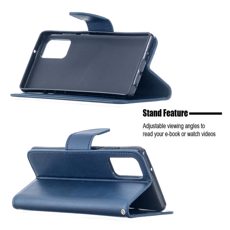 For Samsung Galaxy Note 20 Retro Lambskin Texture Pure Color Horizontal Flip PU Leather Case, with Holder & Card Slots & Wallet & Lanyard
