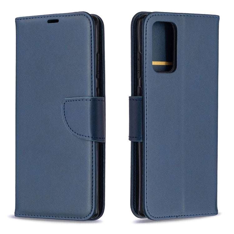 For Samsung Galaxy Note 20 Retro Lambskin Texture Pure Color Horizontal Flip PU Leather Case, with Holder & Card Slots & Wallet & Lanyard