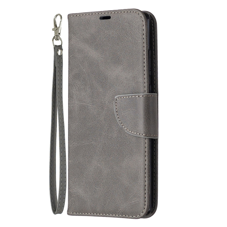 For Samsung Galaxy Note 20 Retro Lambskin Texture Pure Color Horizontal Flip PU Leather Case, with Holder & Card Slots & Wallet & Lanyard