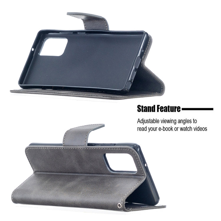 For Samsung Galaxy Note 20 Retro Lambskin Texture Pure Color Horizontal Flip PU Leather Case, with Holder & Card Slots & Wallet & Lanyard
