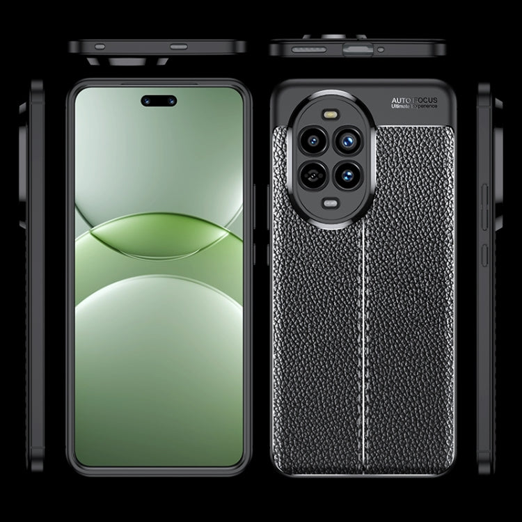 For Huawei nova 13 Litchi Texture TPU Shockproof Phone Case - Black