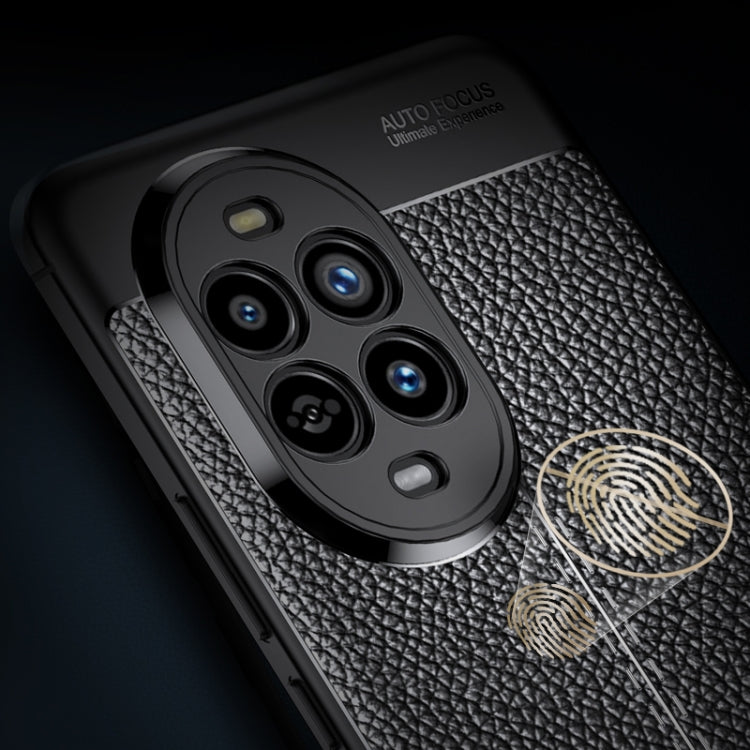 For Huawei nova 13 Litchi Texture TPU Shockproof Phone Case - Black