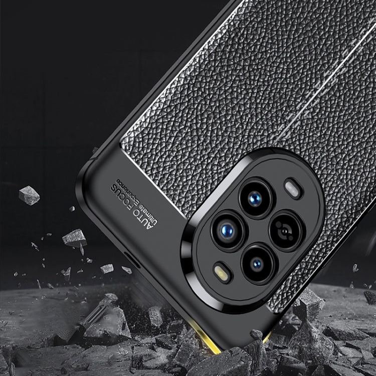 For Huawei nova 13 Litchi Texture TPU Shockproof Phone Case - Black
