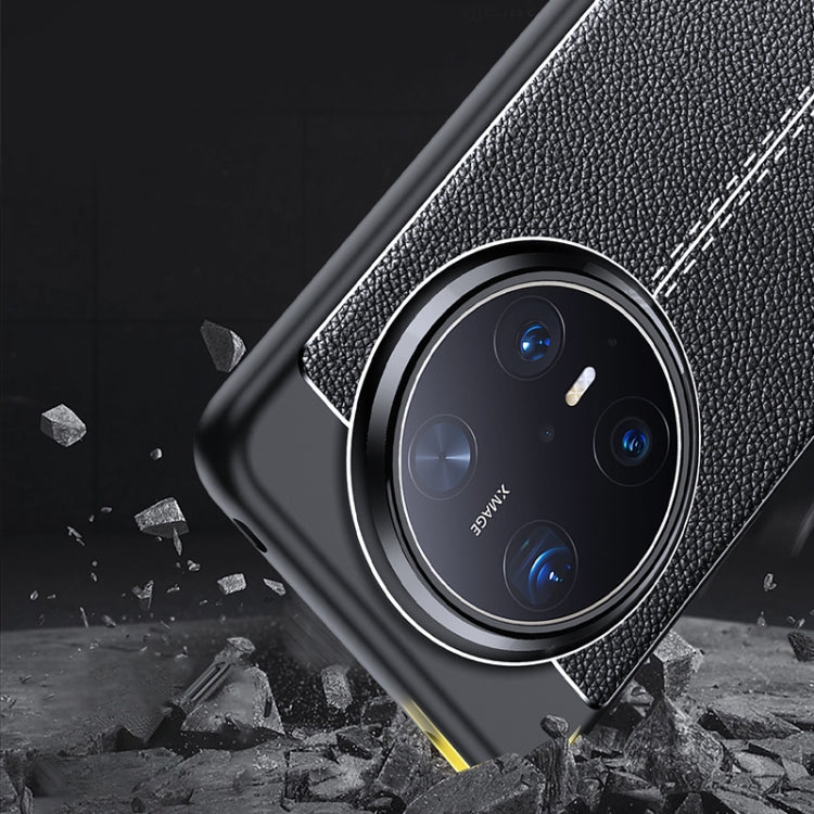 For Huawei Mate 70 Litchi Texture TPU Shockproof Phone Case - Black