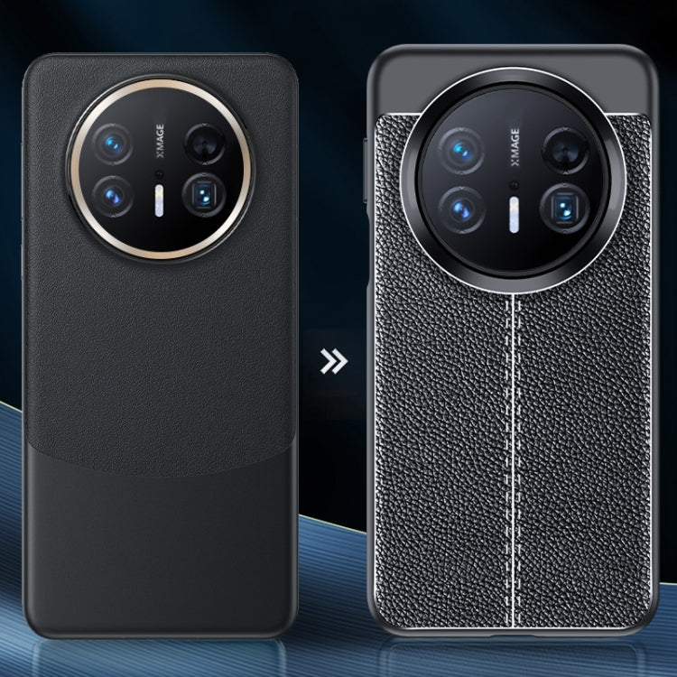 For Huawei Mate 70 Litchi Texture TPU Shockproof Phone Case - Black