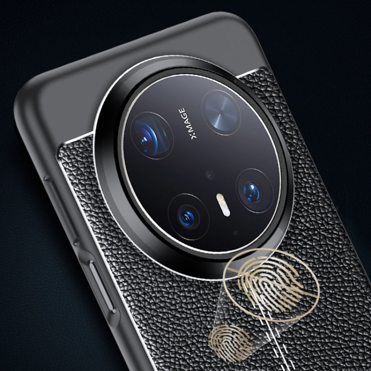 For Huawei Mate 70 Litchi Texture TPU Shockproof Phone Case - Black