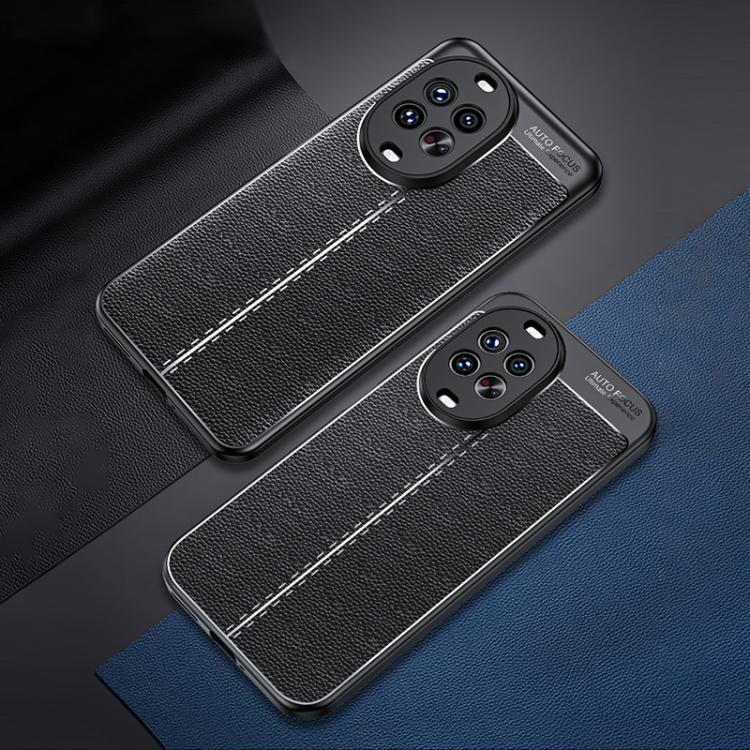For Huawei nova 14 Pro Litchi Texture TPU Shockproof Phone Case - Black