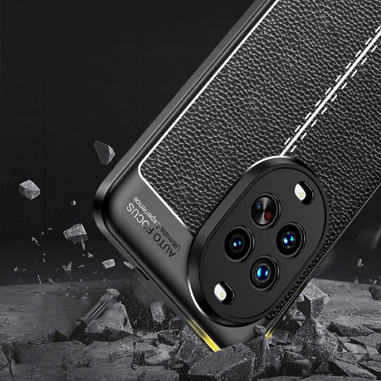For Huawei nova 14 Pro Litchi Texture TPU Shockproof Phone Case - Black