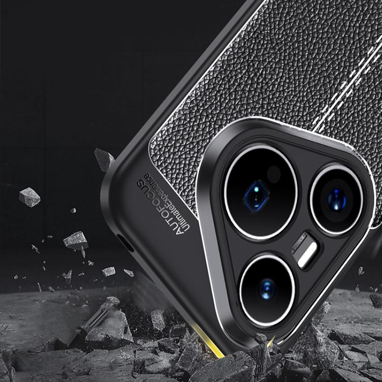 For Huawei Pura 80 5G Litchi Texture TPU Shockproof Phone Case - Black