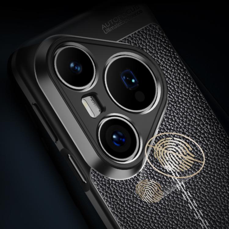 For Huawei Pura 80 Pro 5G Litchi Texture TPU Shockproof Phone Case - Black