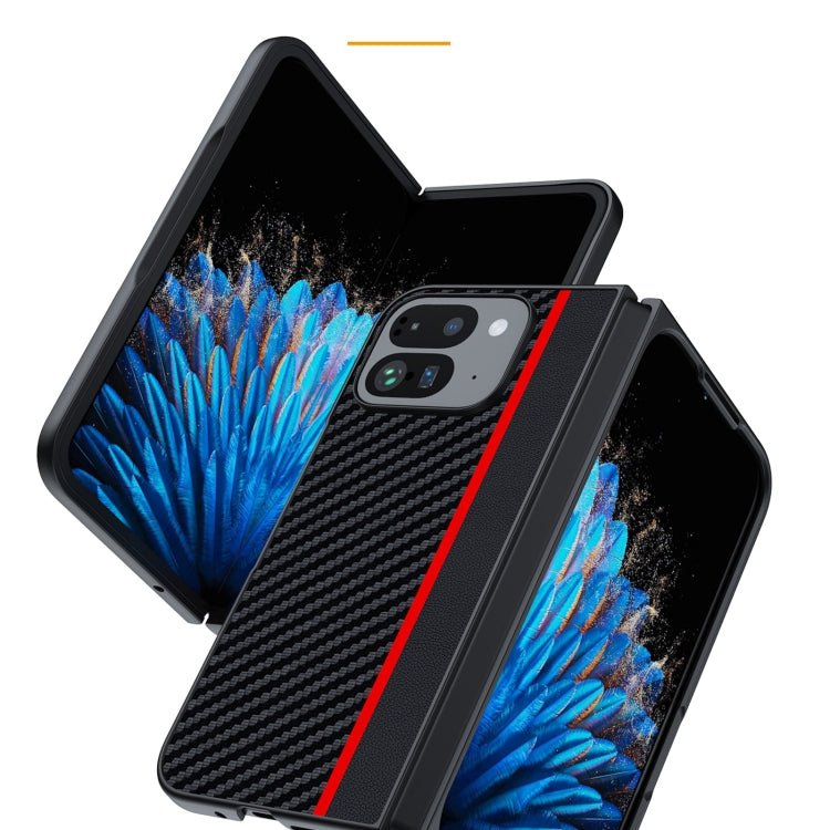 For Google Pixel 9 Pro Fold Ultra-thin Carbon Fiber Texture Printing Phone Case