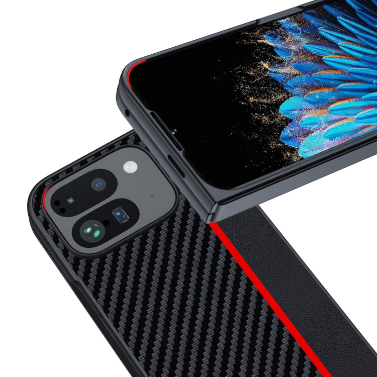 For Google Pixel 9 Pro Fold Ultra-thin Carbon Fiber Texture Printing Phone Case