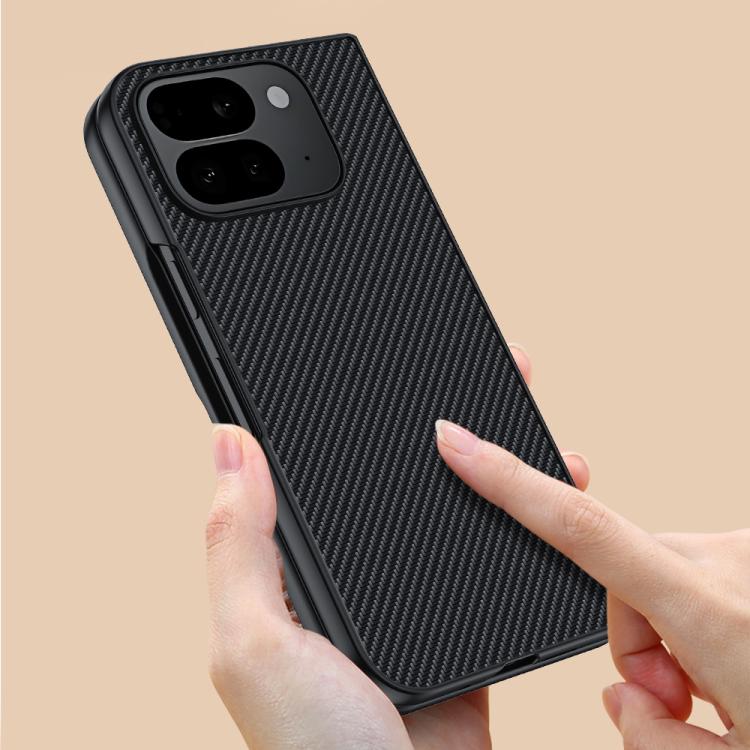 For Google Pixel 10 Pro Fold Ultra-thin Carbon Fiber Texture Printing Phone Case