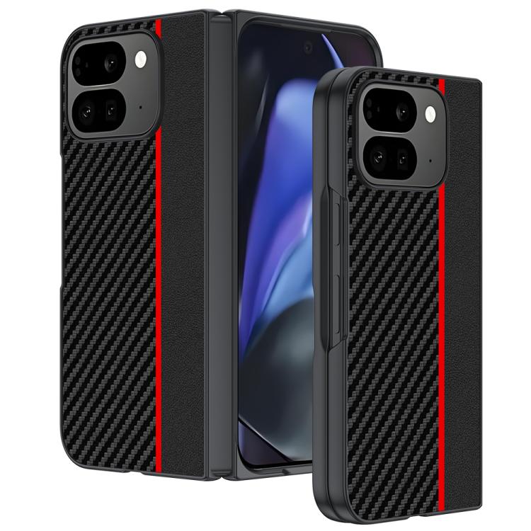 For Google Pixel 10 Pro Fold Ultra-thin Carbon Fiber Texture Printing Phone Case