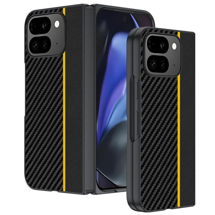 For Google Pixel 10 Pro Fold Ultra-thin Carbon Fiber Texture Printing Phone Case