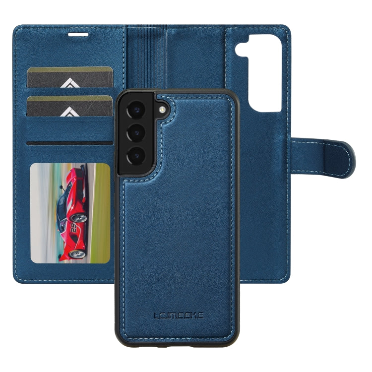 For Samsung Galaxy S22+ 5G LC.IMEEKE L2 Series Detachable Magsafe PU Phone Case with Lanyard