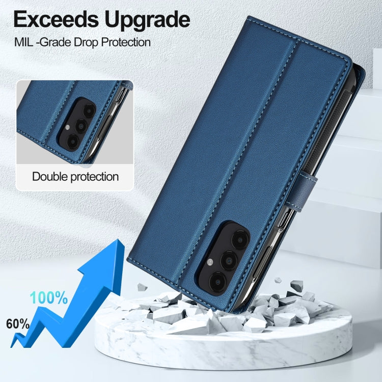 For Samsung Galaxy S22+ 5G LC.IMEEKE L2 Series Detachable Magsafe PU Phone Case with Lanyard
