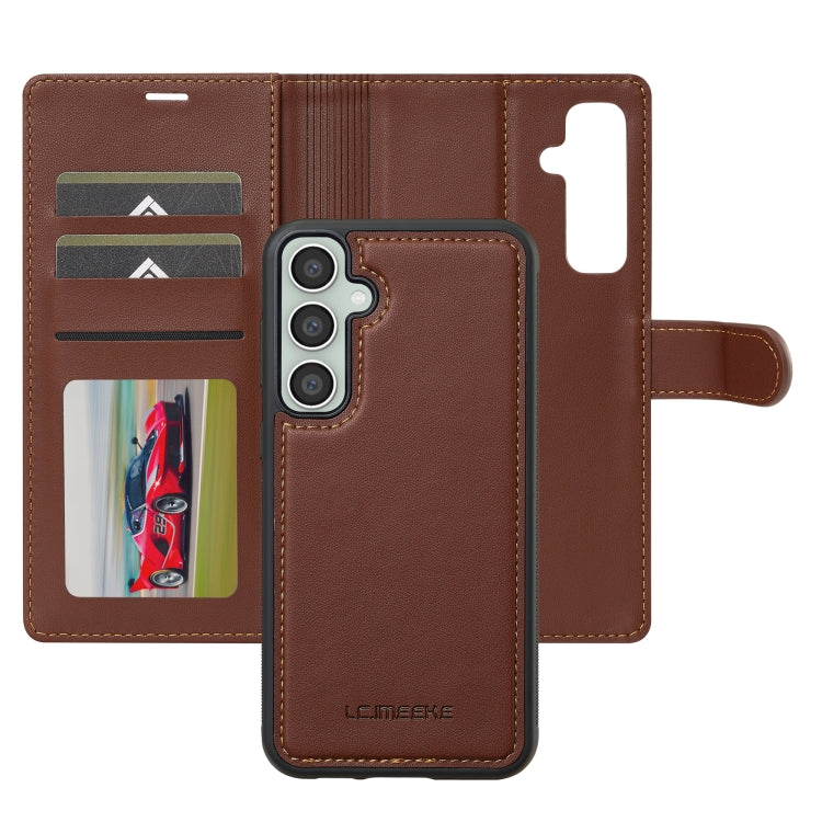 For Samsung Galaxy S24 5G LC.IMEEKE L2 Series Detachable Magsafe PU Phone Case with Lanyard