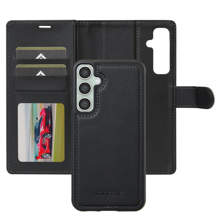 For Samsung Galaxy S24 FE 5G LC.IMEEKE L2 Series Detachable Magsafe PU Phone Case with Lanyard