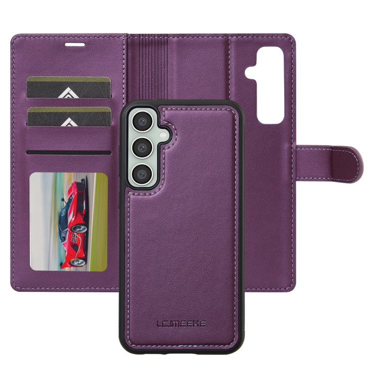 For Samsung Galaxy S24 FE 5G LC.IMEEKE L2 Series Detachable Magsafe PU Phone Case with Lanyard