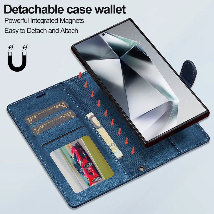 For Samsung Galaxy S24 Ultra 5G LC.IMEEKE L2 Series Detachable Magsafe PU Phone Case with Lanyard