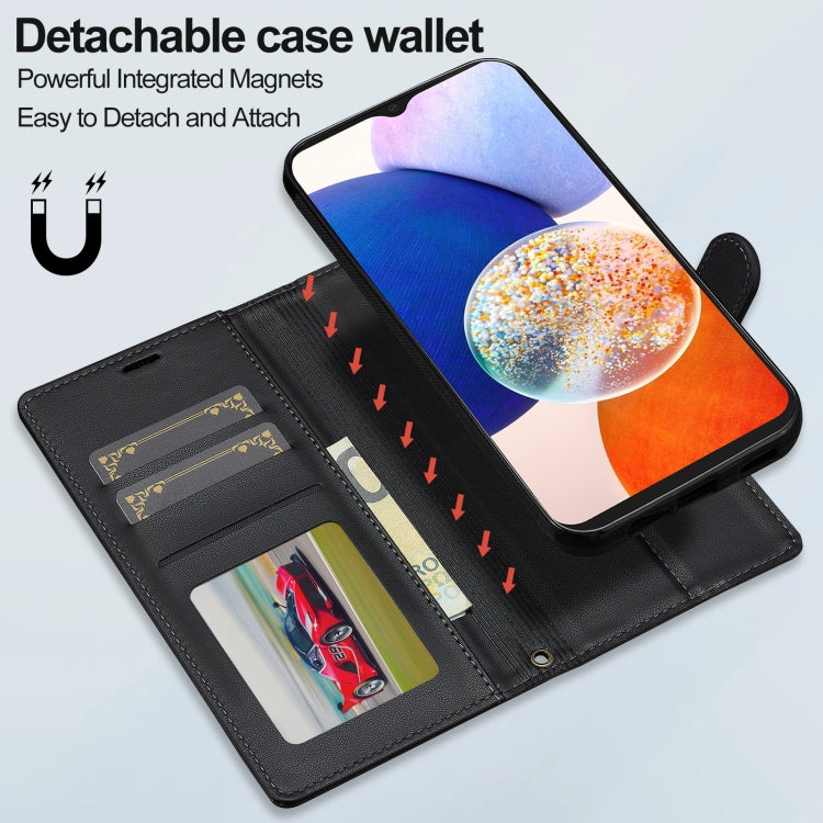 For Samsung Galaxy S20 FE 5G LC.IMEEKE L2 Series Detachable Magsafe PU Phone Case with Lanyard