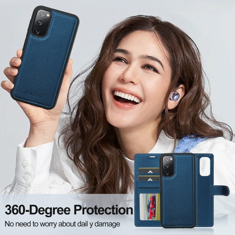 For Samsung Galaxy S20 FE 5G LC.IMEEKE L2 Series Detachable Magsafe PU Phone Case with Lanyard