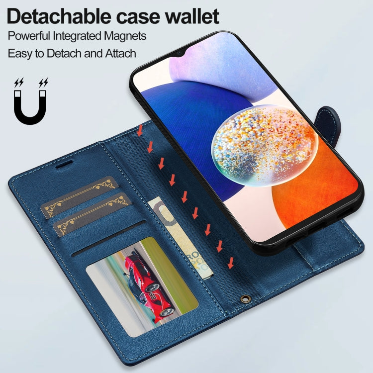 For Samsung Galaxy S20 FE 5G LC.IMEEKE L2 Series Detachable Magsafe PU Phone Case with Lanyard