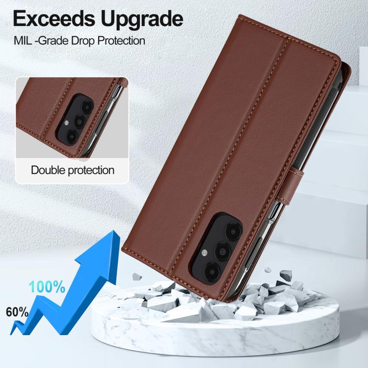 For Samsung Galaxy S25+ 5G LC.IMEEKE L2 Series Detachable Magsafe PU Phone Case with Lanyard